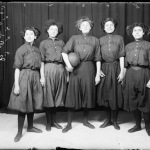 A high school basketball team from Chicago, 1909